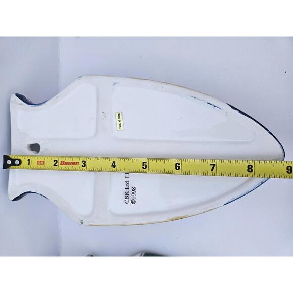 Hand-Painted CBK Wall Pockets Set of 3 Floral Ceramic Vases Vintage 1998 - Picture 9 of 9